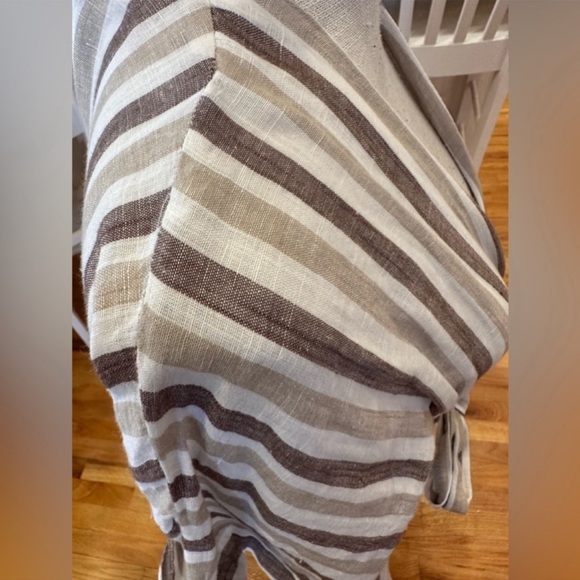 Free People Linen Stripe Dress - Picture 6 of 7